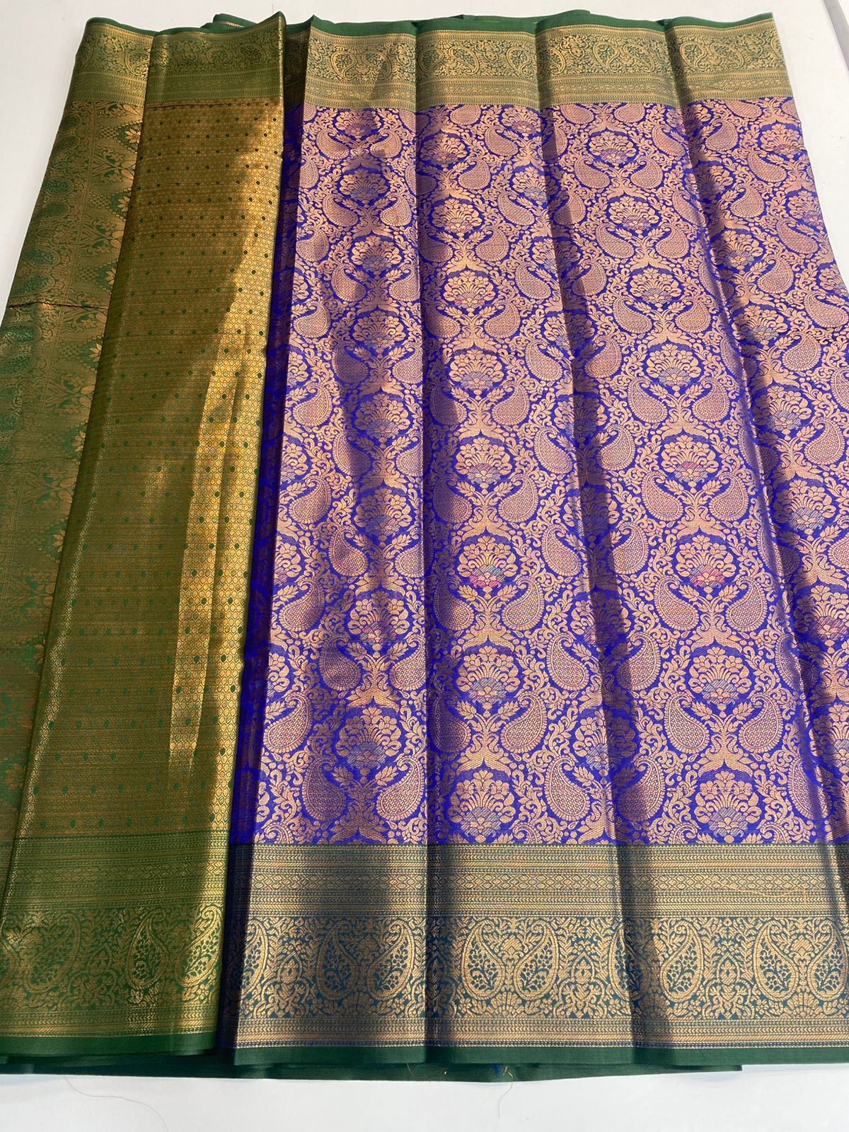 Semi Silk Broket Saree (3113D)