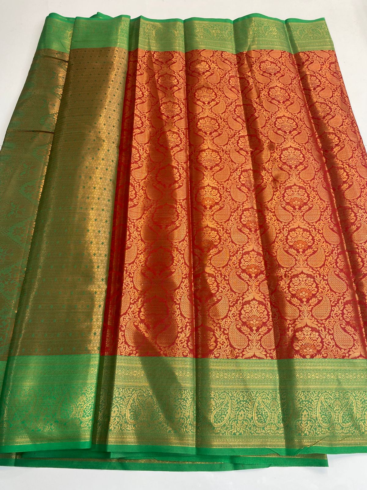 Semi Silk Broket Saree (3113D)
