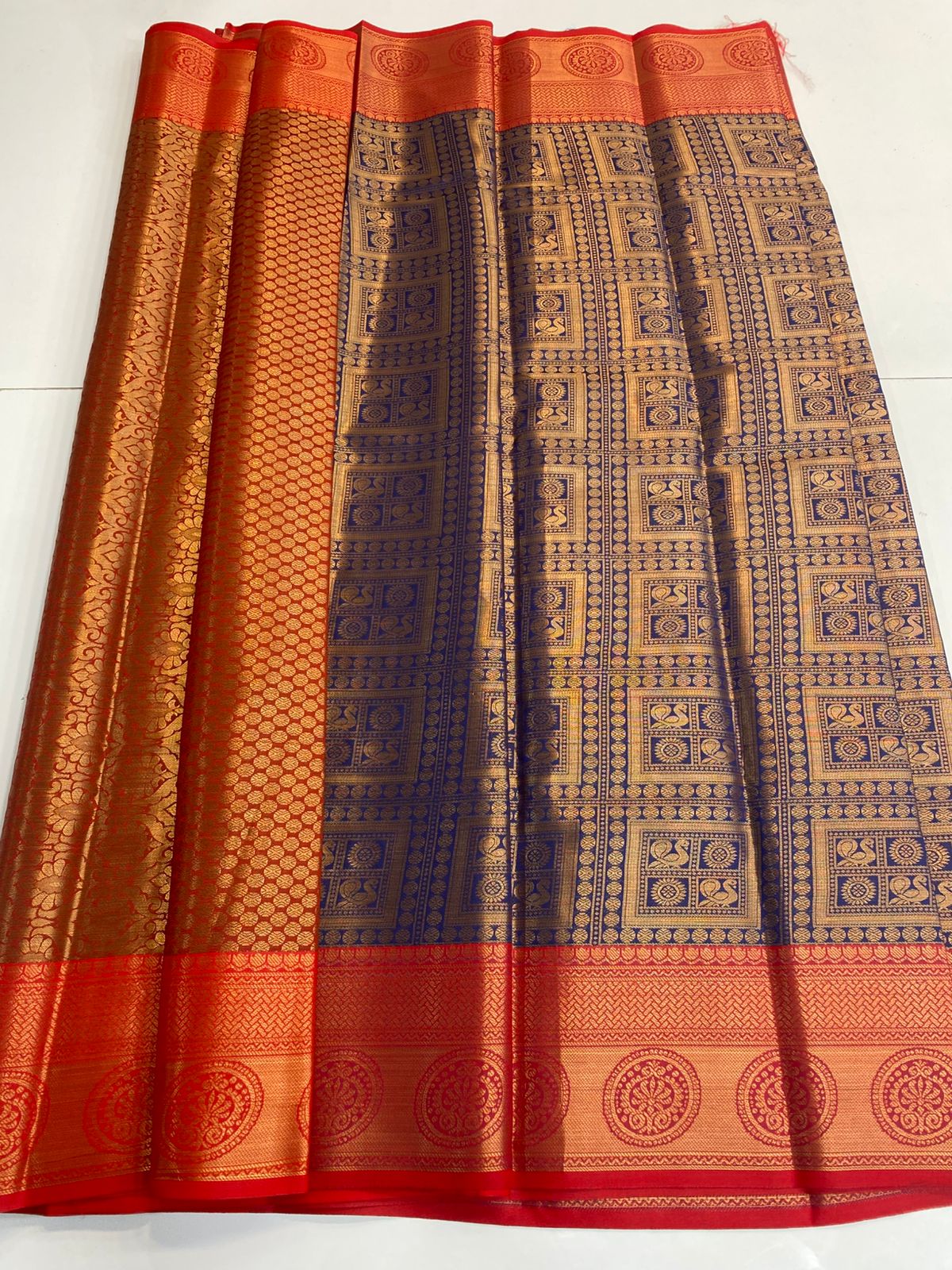 Semi Silk Broket Saree (3113E)