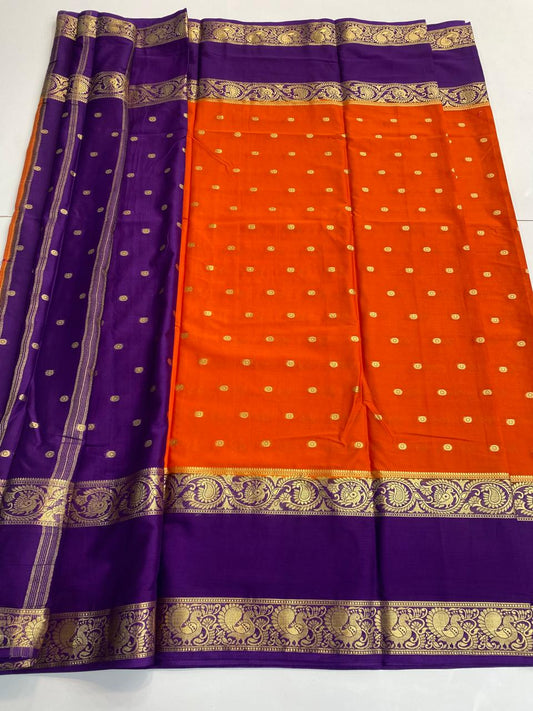 Mysore Crepe Butta Saree (3135)