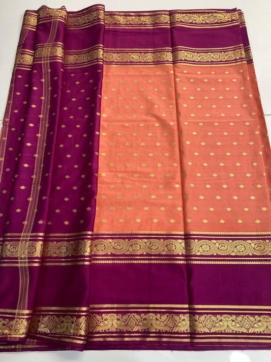 Mysore Crepe Butta Saree (3134)