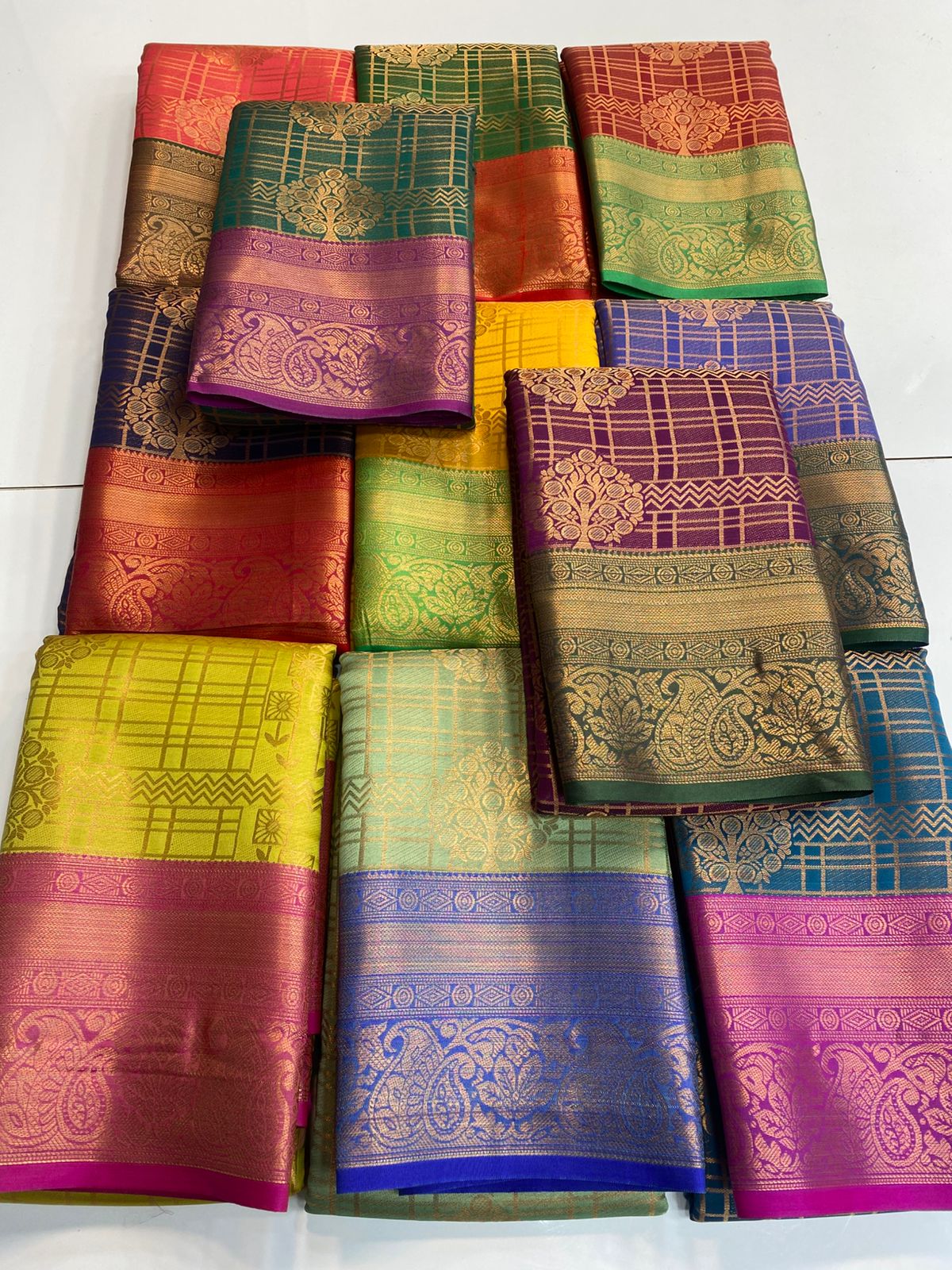 Semi Silk Broket Saree (3113F)