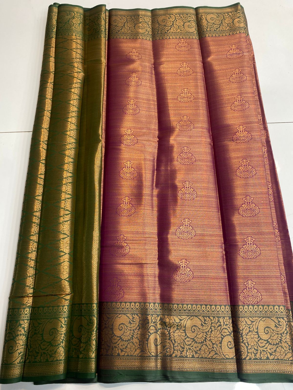 Semi Silk Broket Saree (3113G)