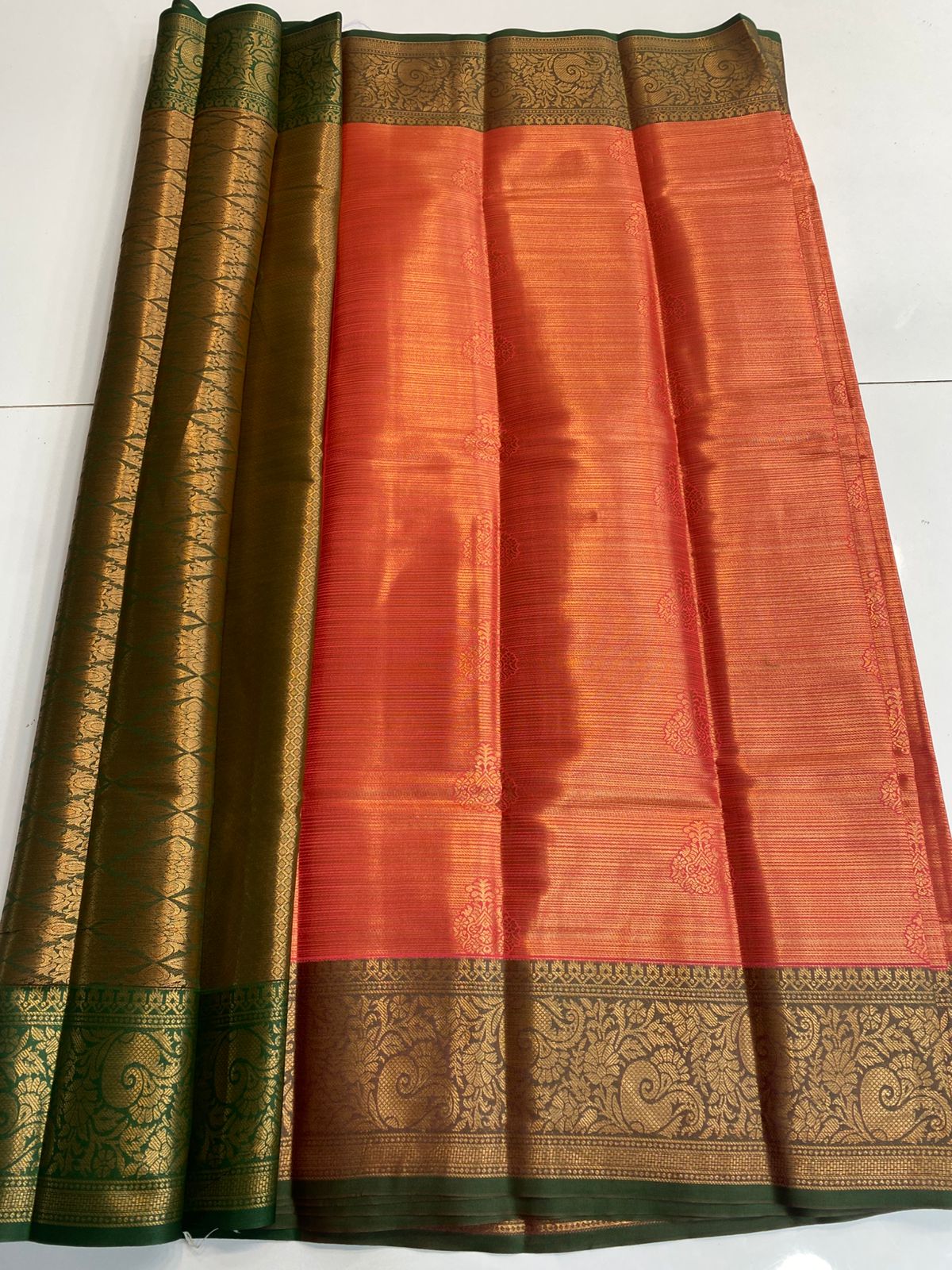 Semi Silk Broket Saree (3113G)