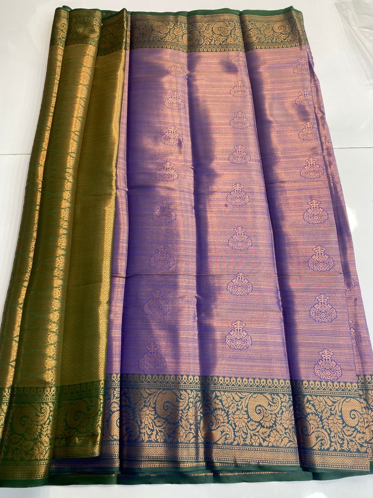 Semi Silk Broket Saree (3113G)