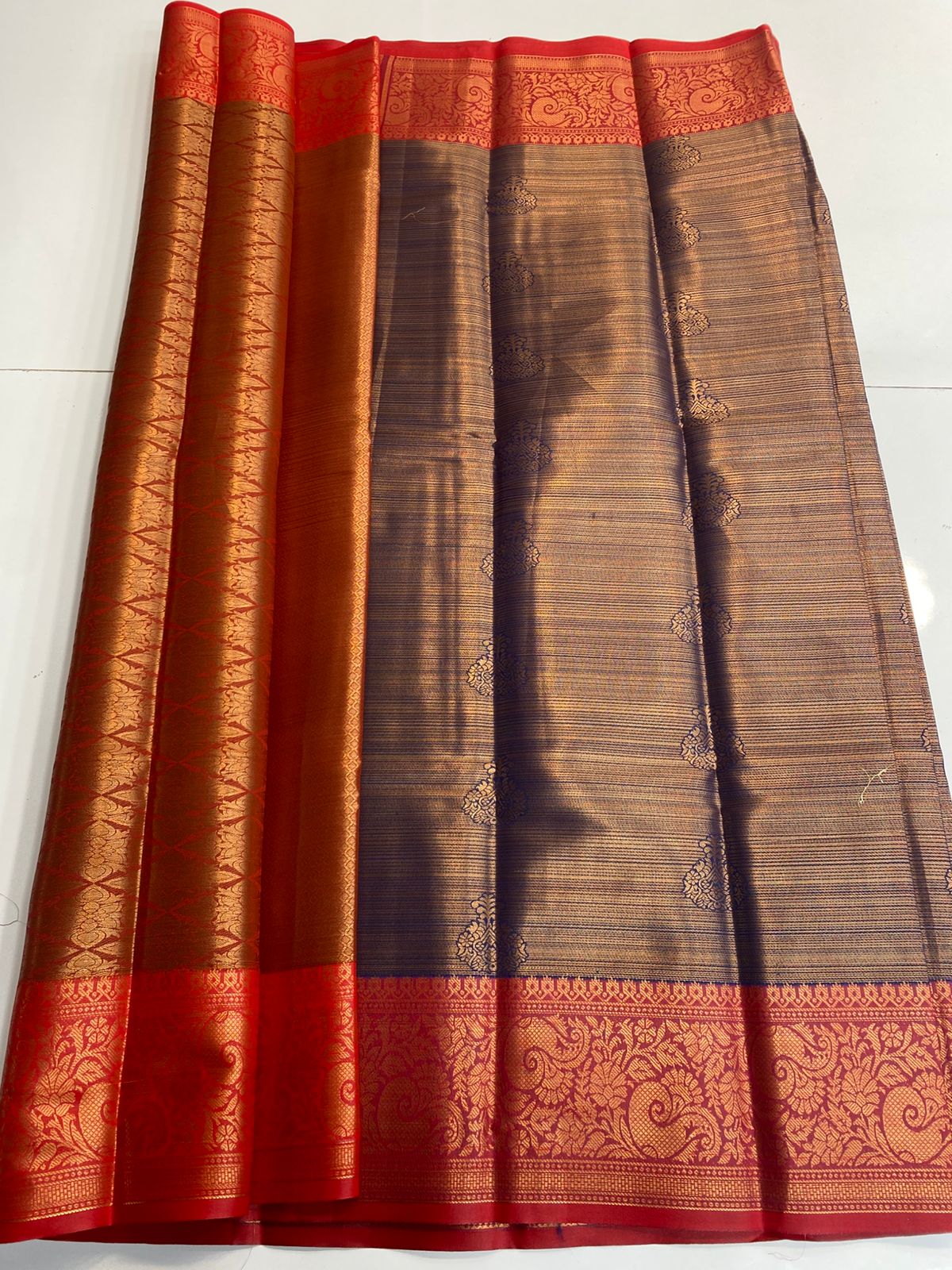 Semi Silk Broket Saree (3113G)