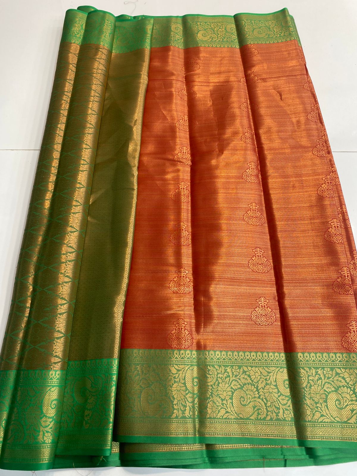 Semi Silk Broket Saree (3113G)
