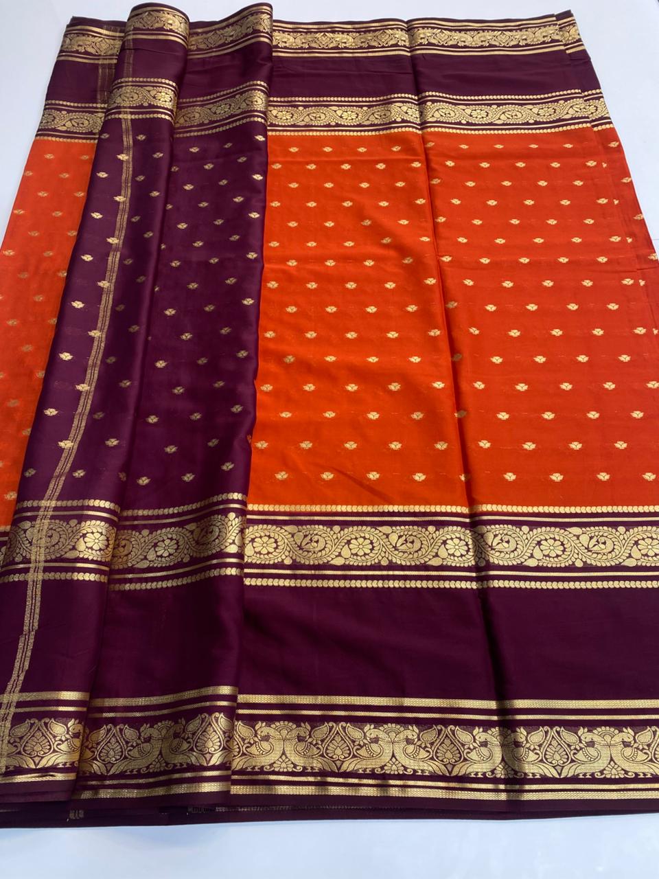 Mysore Crepe Butta Saree (3149)