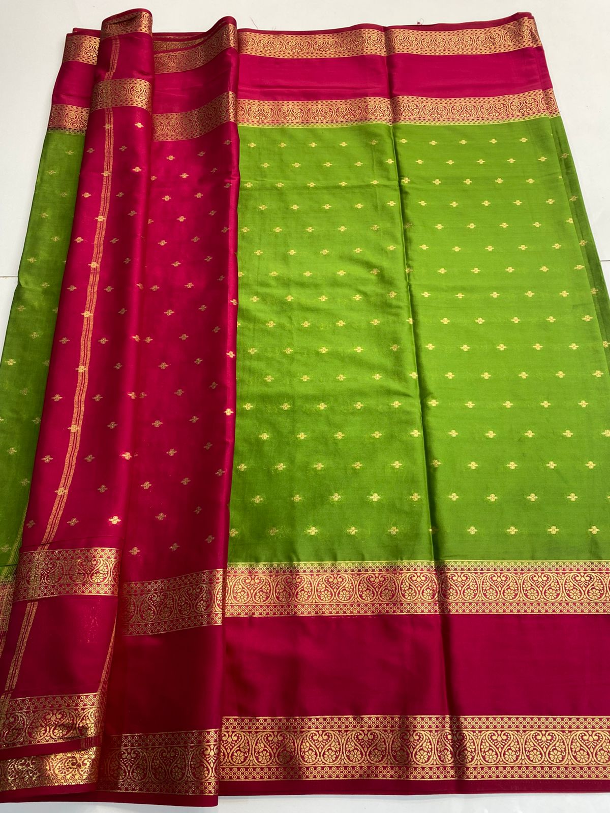 Mysore Crepe Butta Saree (3151)
