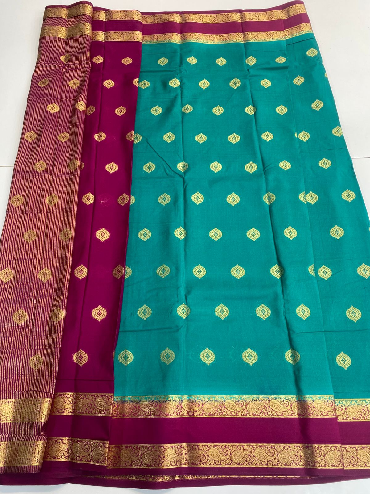 Mysore Crepe Butta Saree (3156)