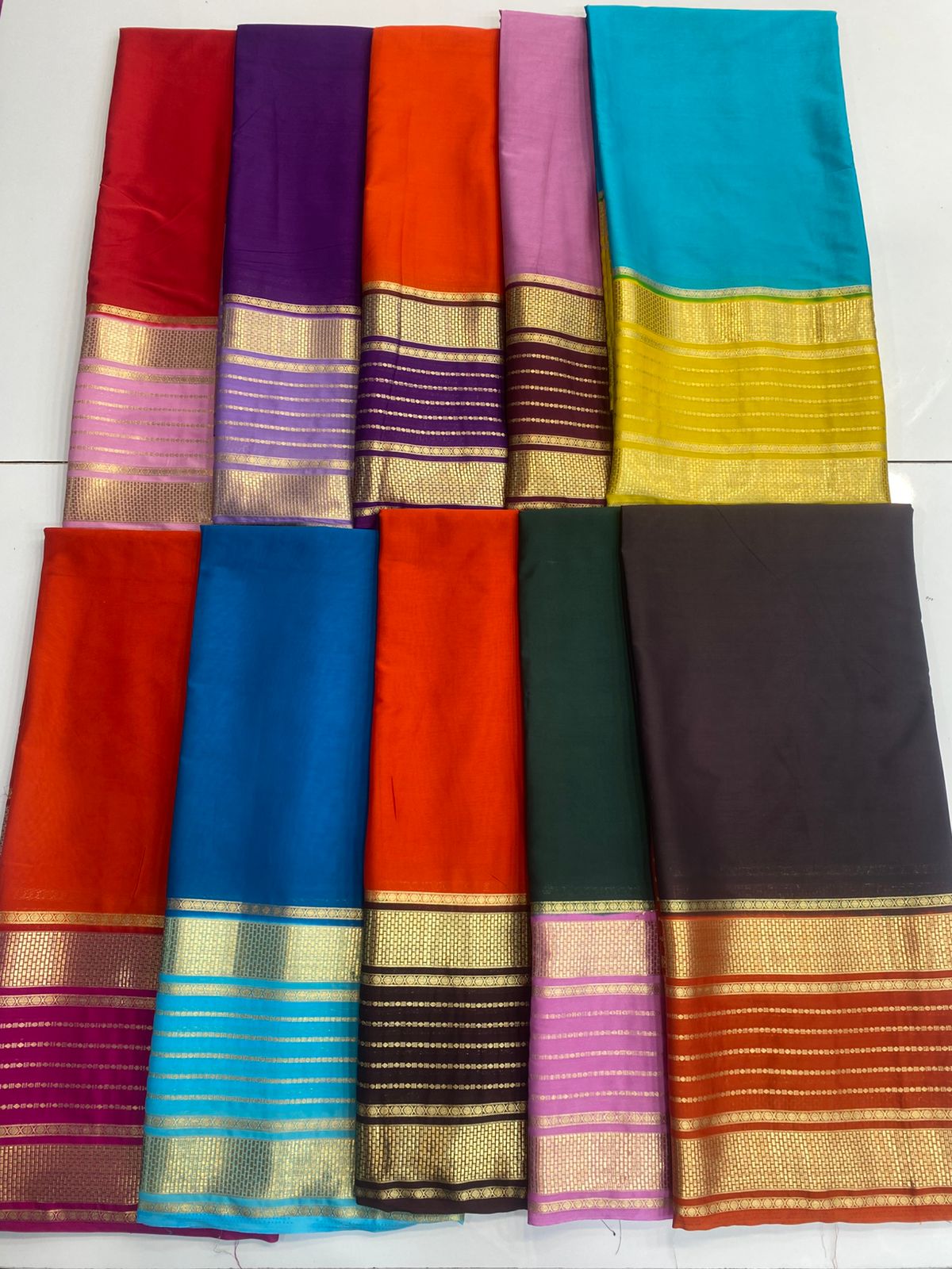Mysore Crepe Bentex Border Saree (3158)