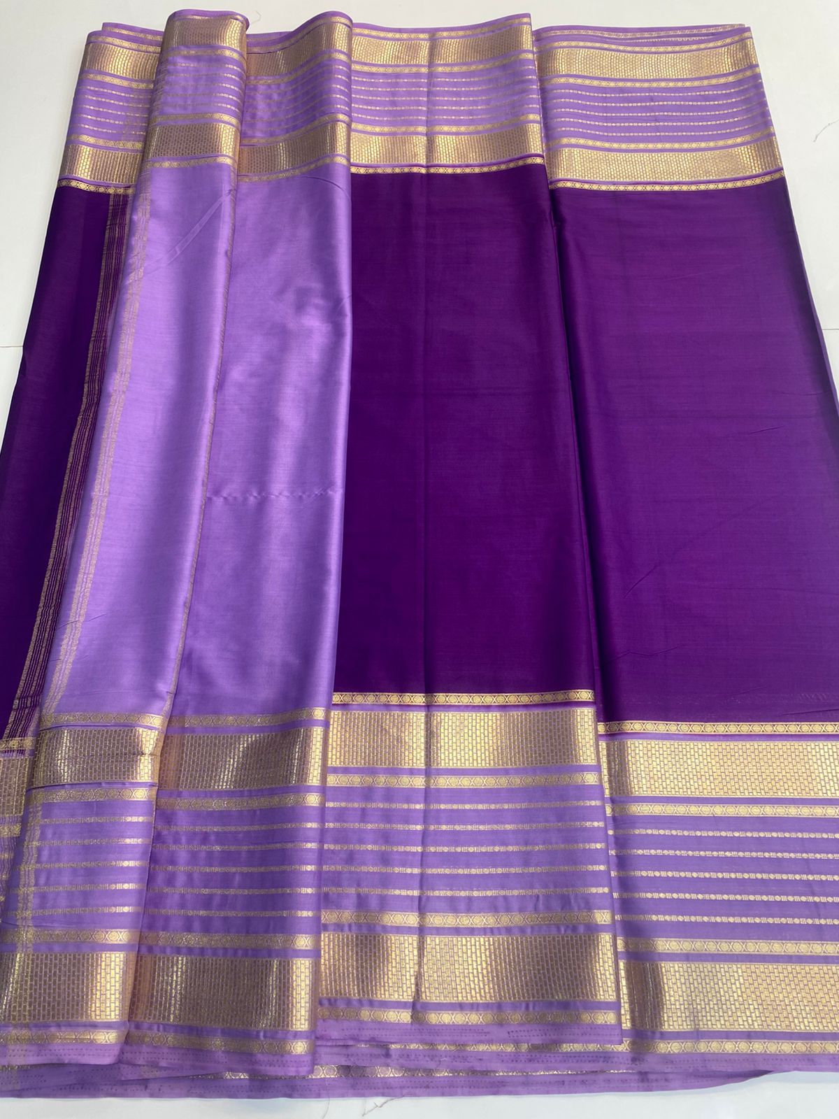 Mysore Crepe Bentex Border Saree (3158)