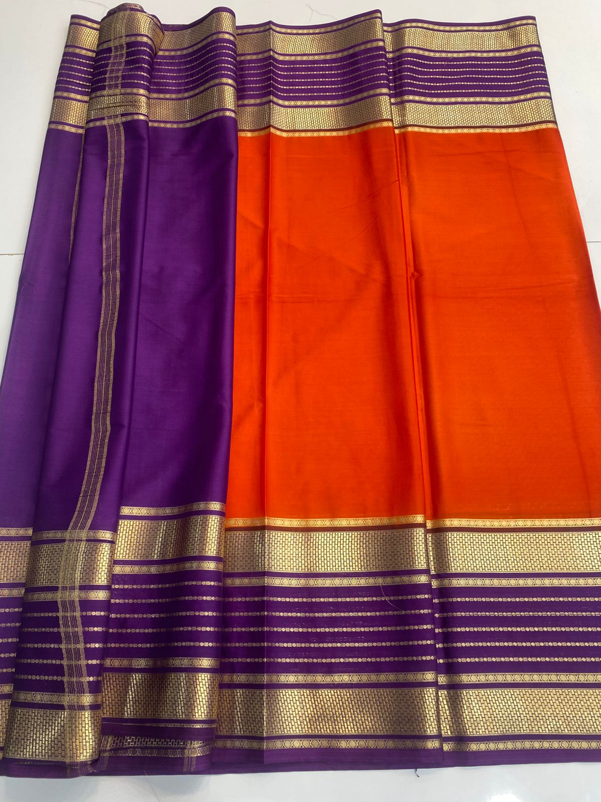 Mysore Crepe Bentex Border Saree (3158)