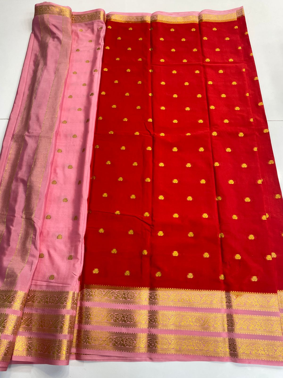 Mysore Crepe Butta Saree (3160)