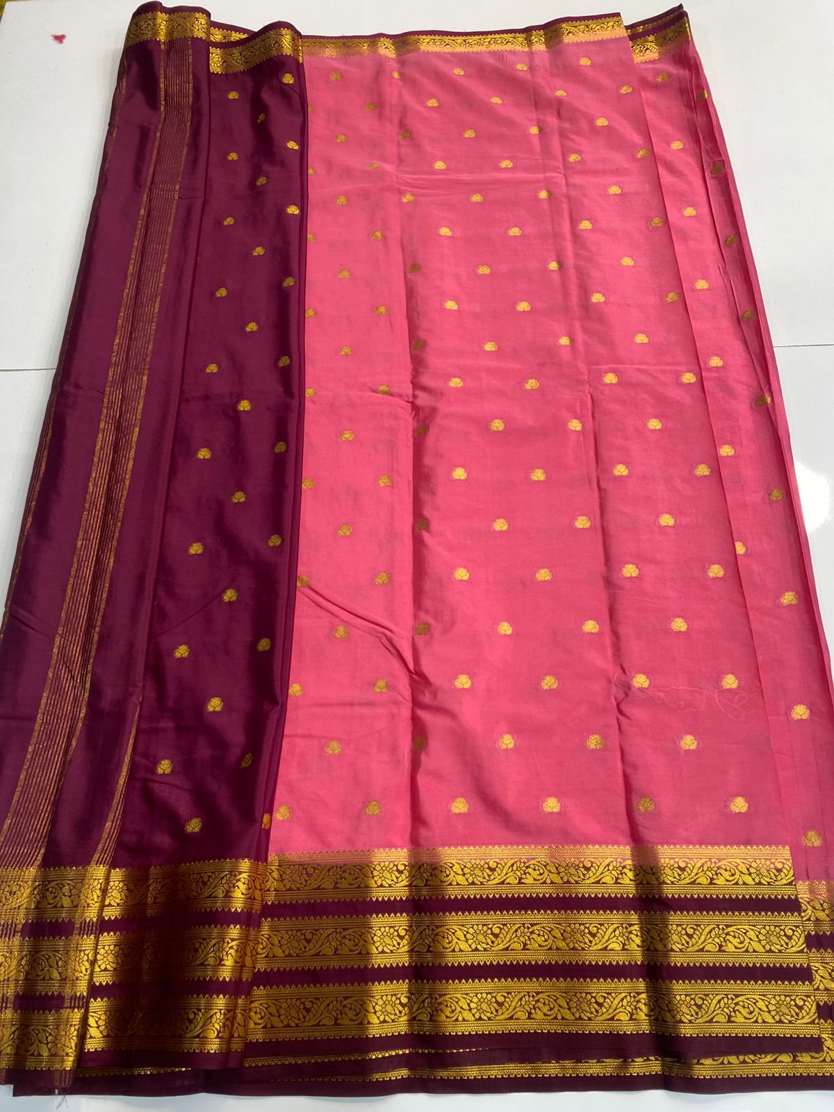 Mysore Crepe Butta Saree (3160)