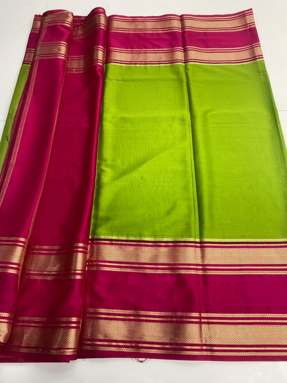 Mysore Crepe Bentex Border Saree (3161)