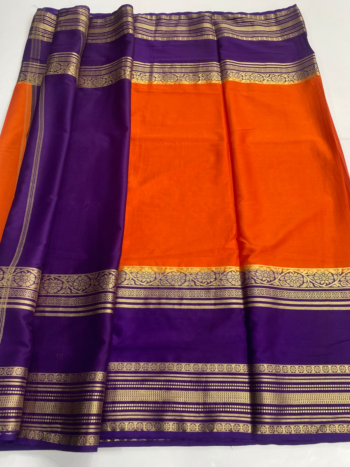 Mysore Crepe Bentex Border Saree (3162)