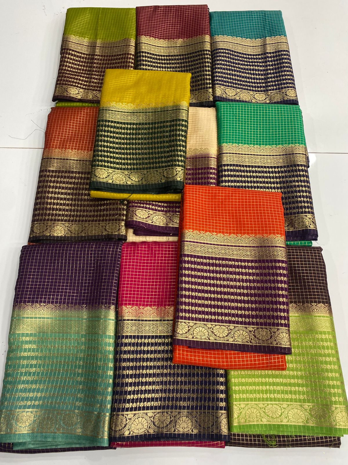 Fancy Georgette Chex Saree(3171)