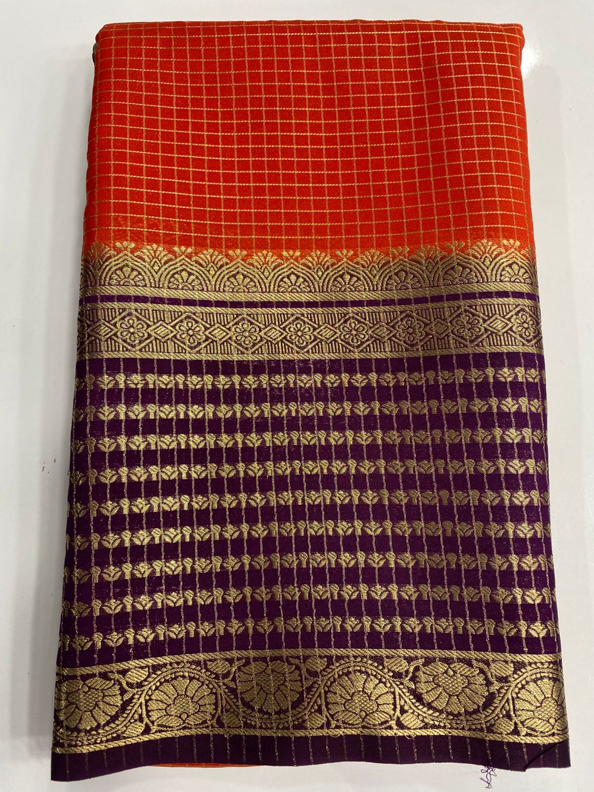 Fancy Georgette Chex Saree(3171)