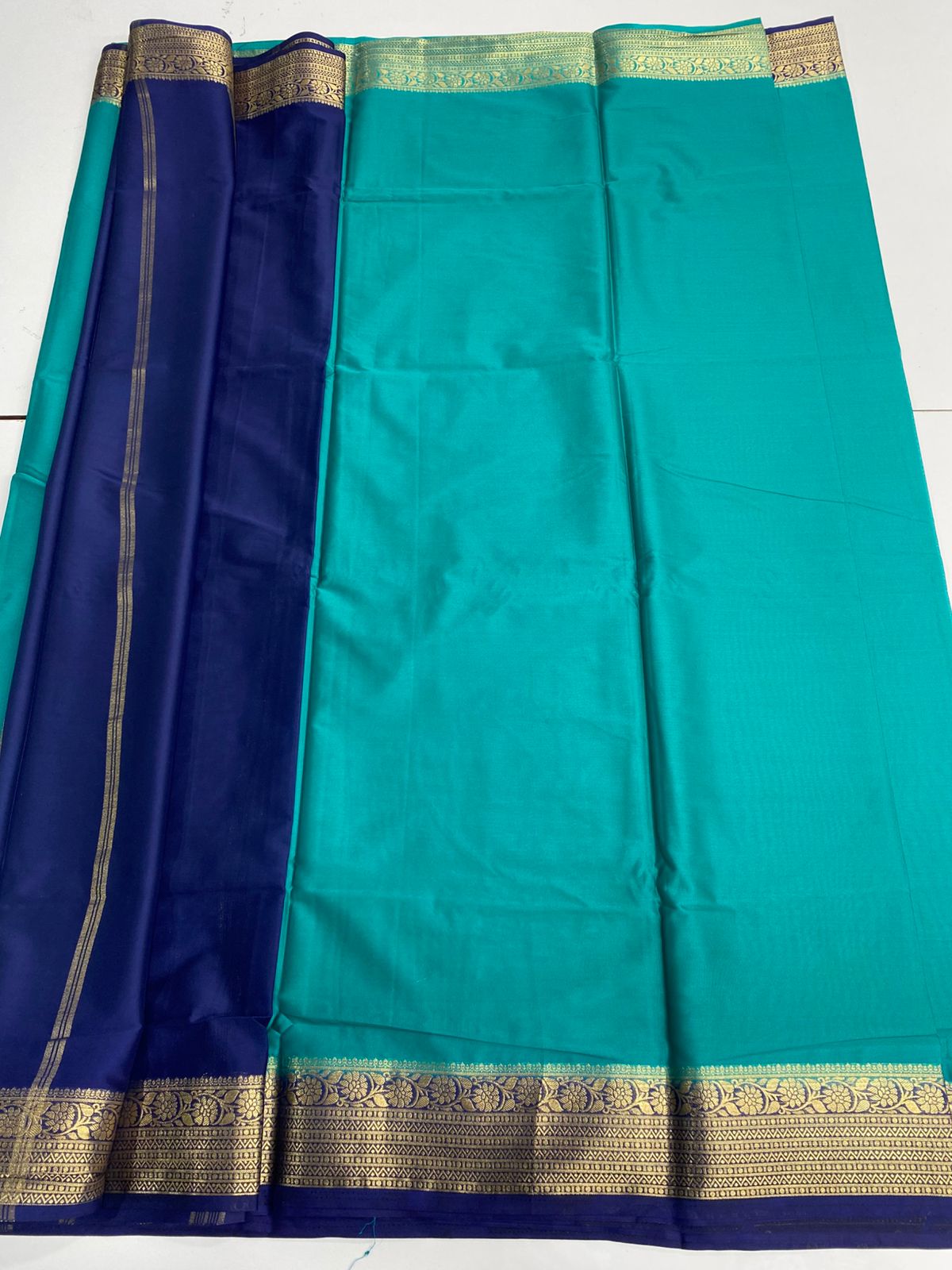 Mysore Crepe Zari Border Saree(3166A)