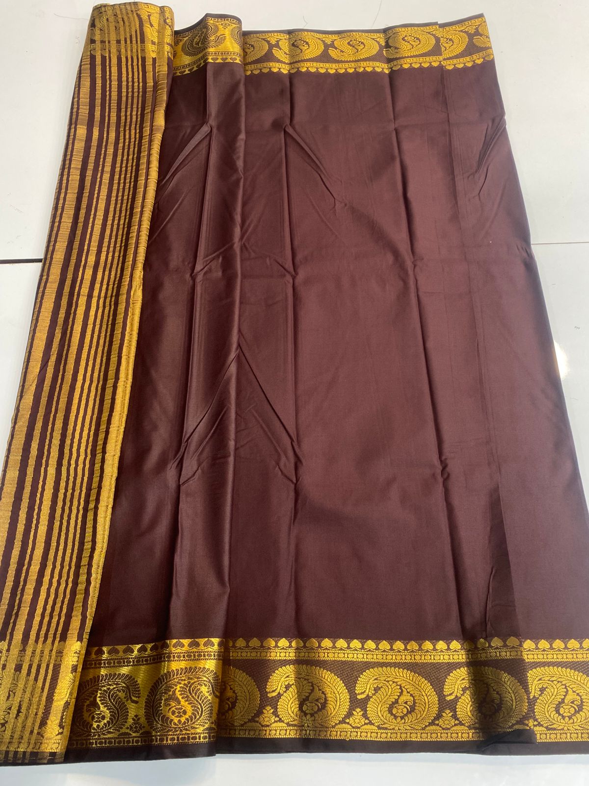 Mysore Crepe Self Saree (3173)