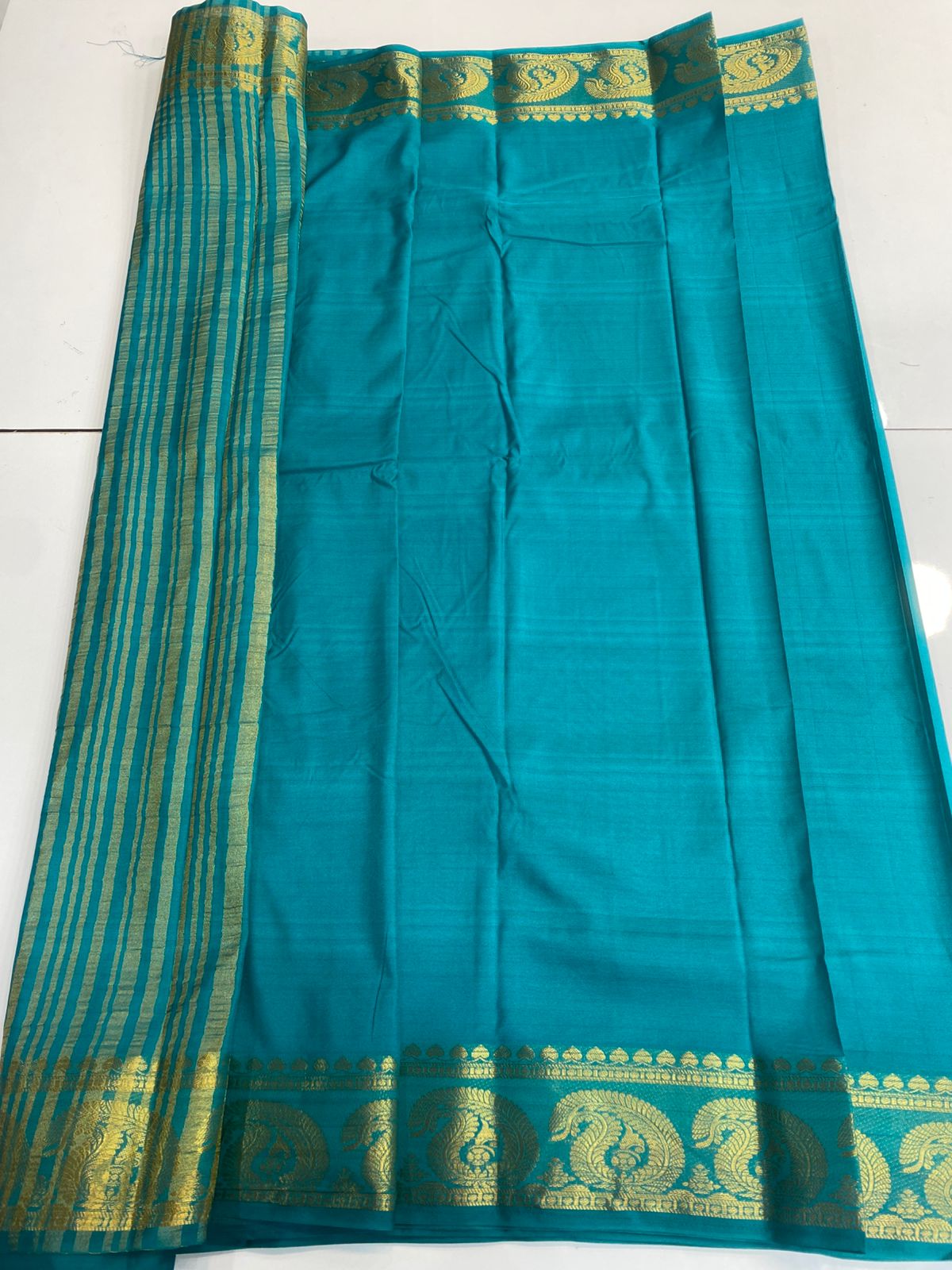 Mysore Crepe Self Saree (3173)