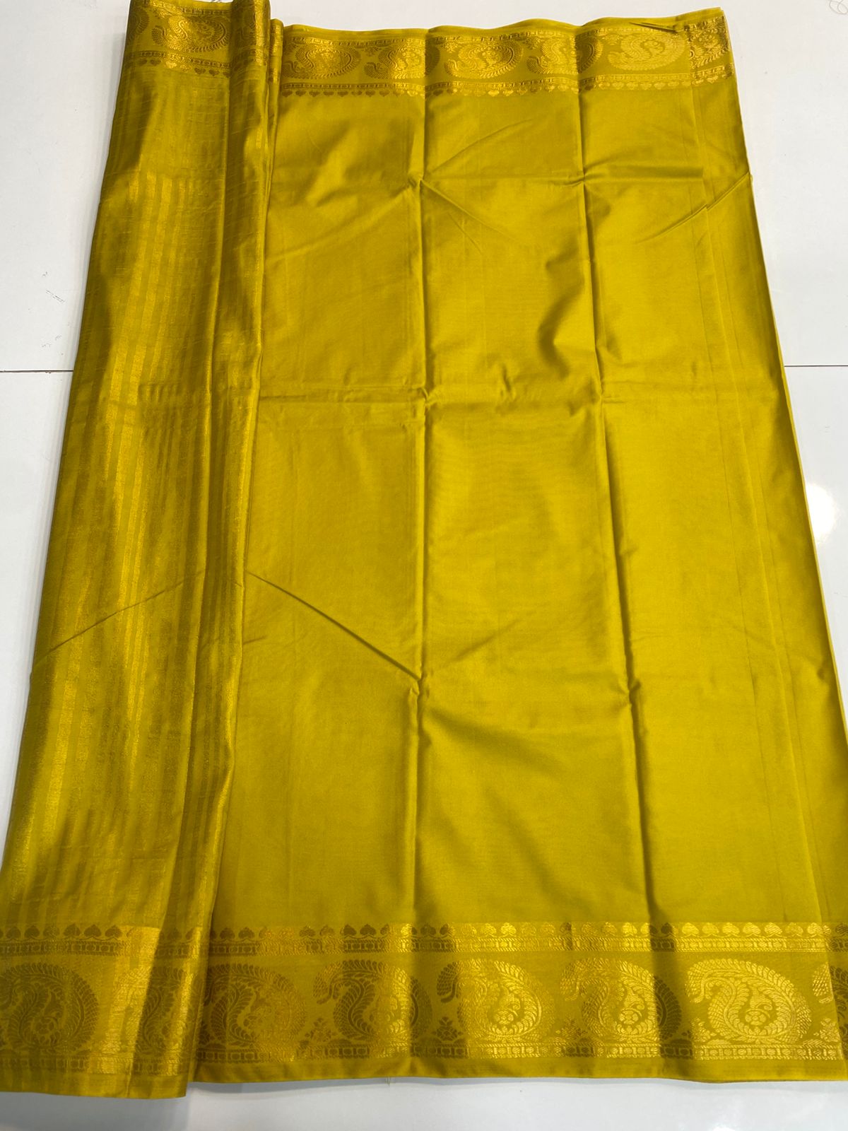 Mysore Crepe Self Saree (3173)