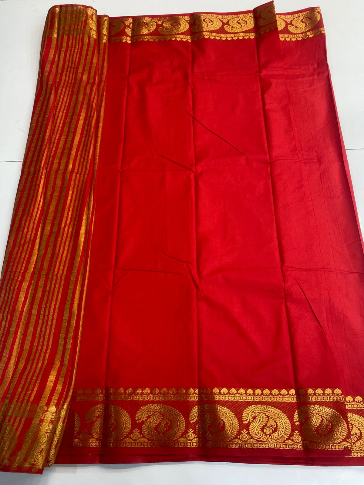 Mysore Crepe Self Saree (3173)