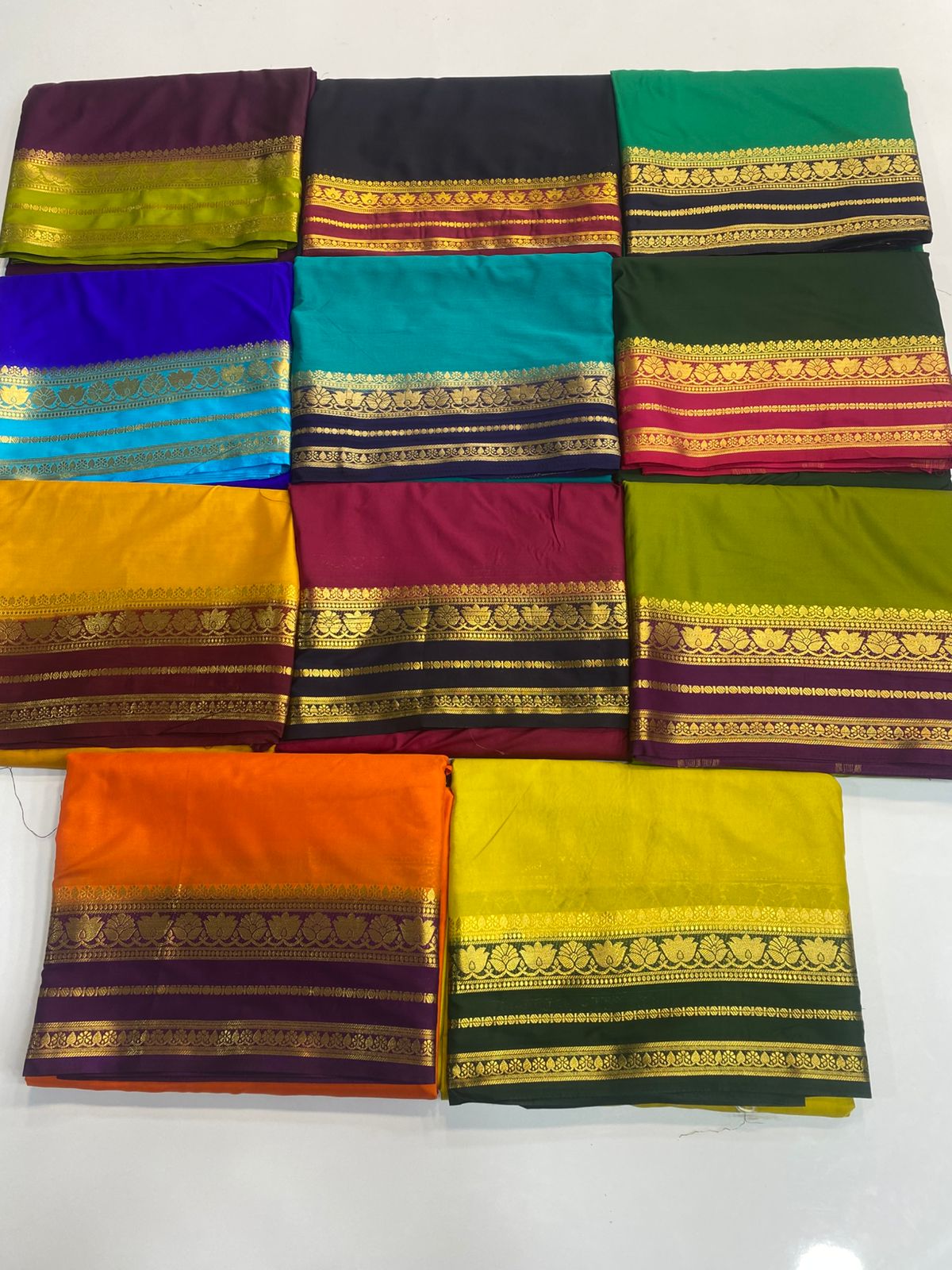 Mysore Crepe Bentex Border Saree(3166B)