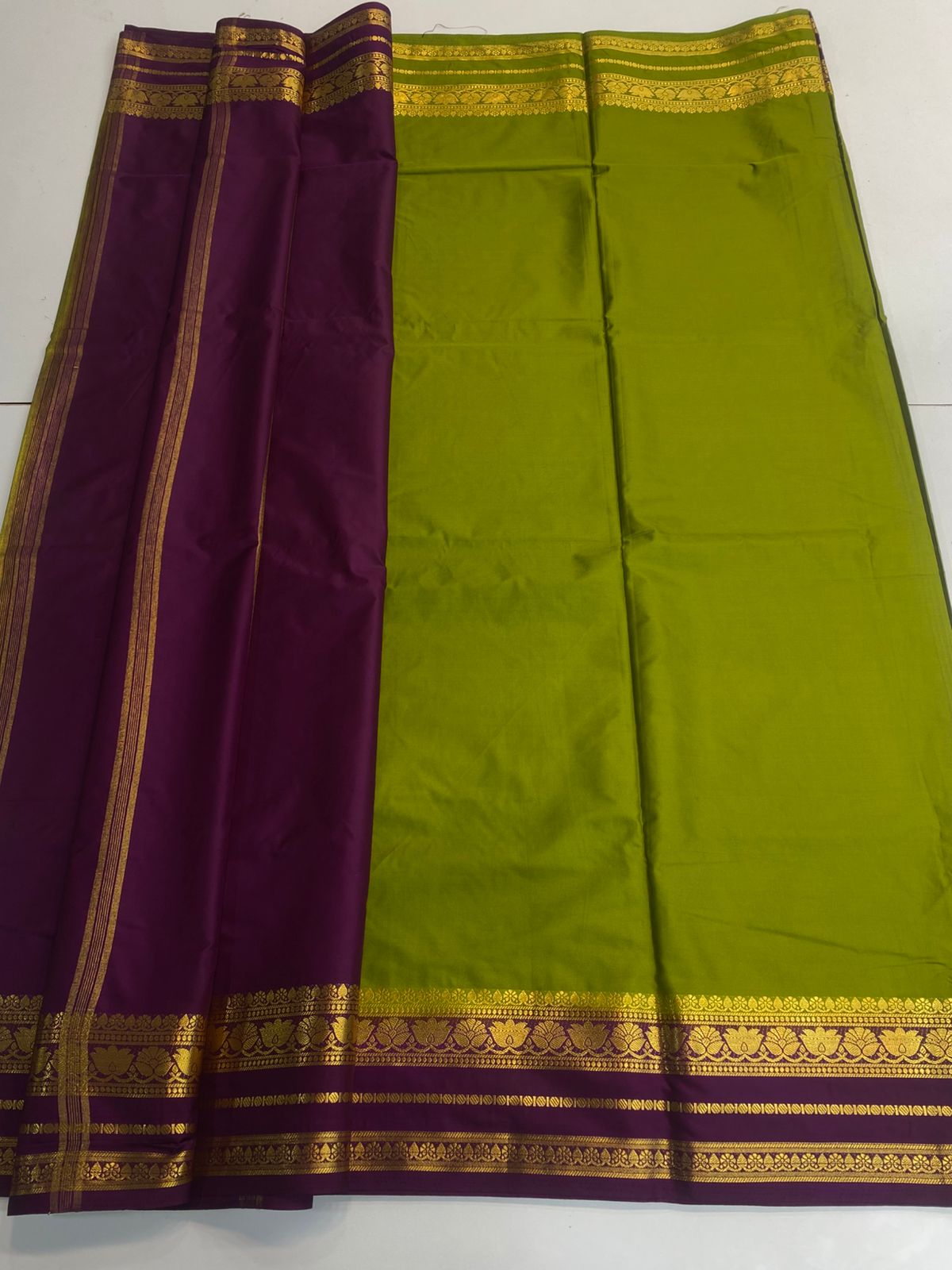 Mysore Crepe Bentex Border Saree(3166B)