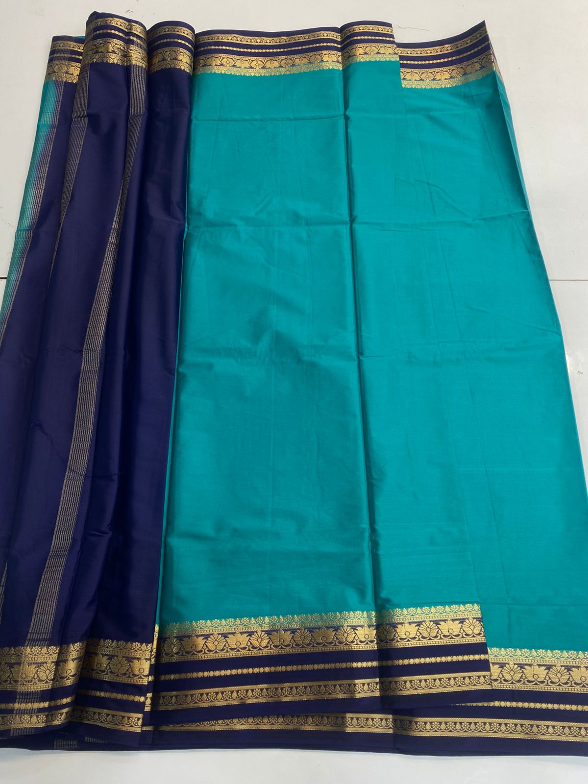 Mysore Crepe Bentex Border Saree(3166B)