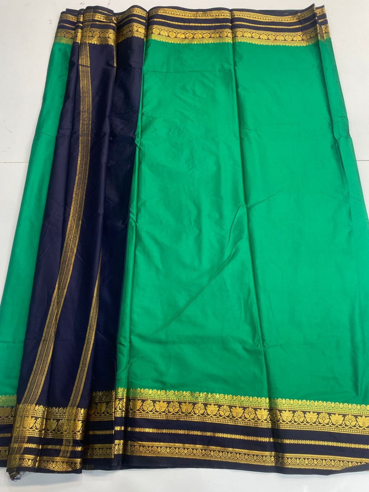 Mysore Crepe Bentex Border Saree(3166B)