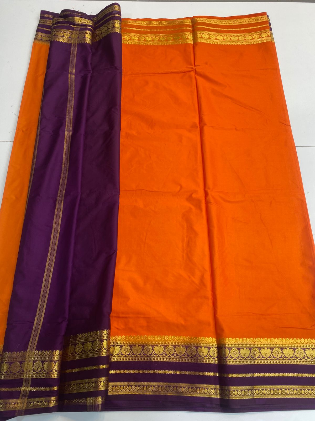 Mysore Crepe Bentex Border Saree(3166B)