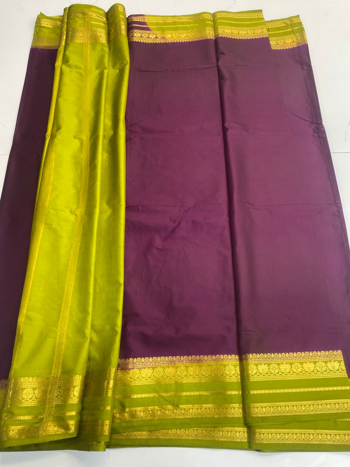 Mysore Crepe Bentex Border Saree(3166B)