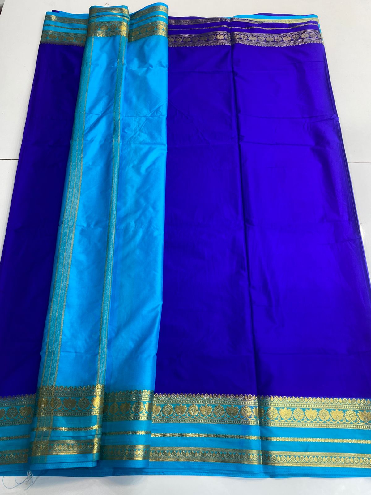 Mysore Crepe Bentex Border Saree(3166B)