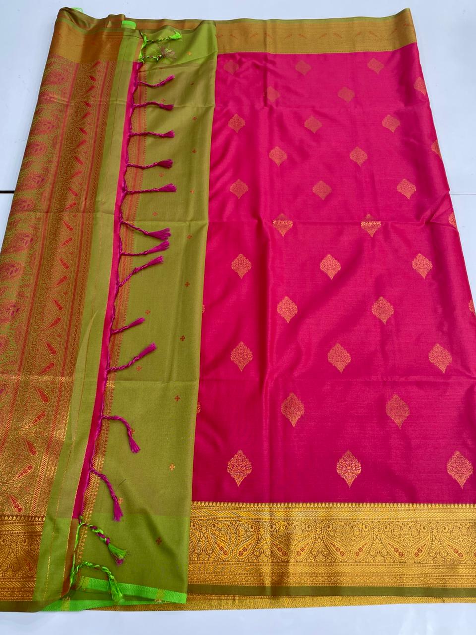 Semi Silk Butta Saree(3168)