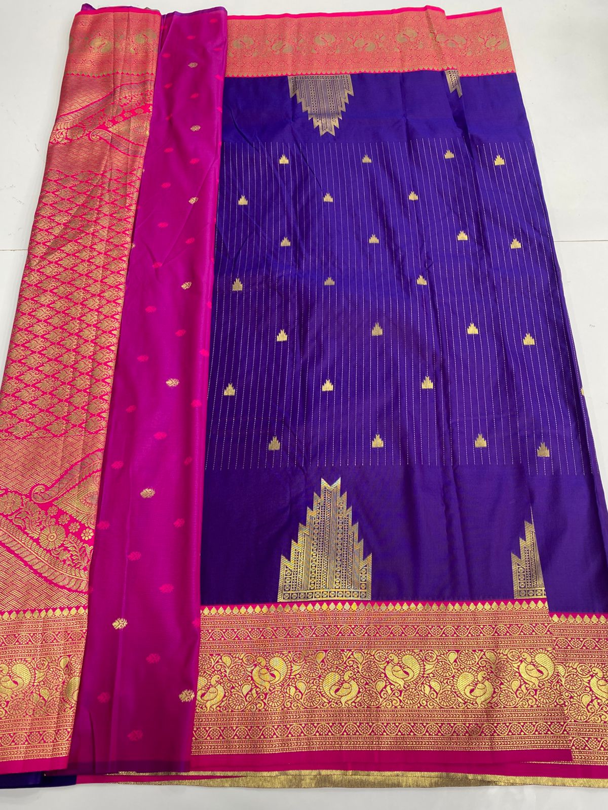 Semi Silk Broket Saree (3167A)