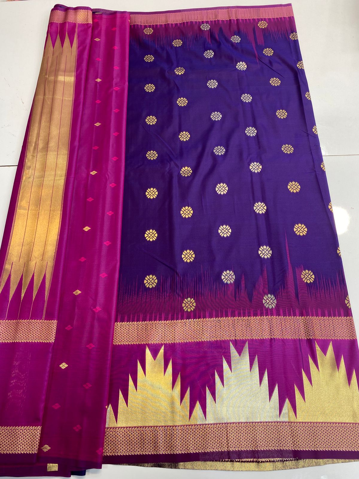 Semi Silk Broket Saree (3167B)