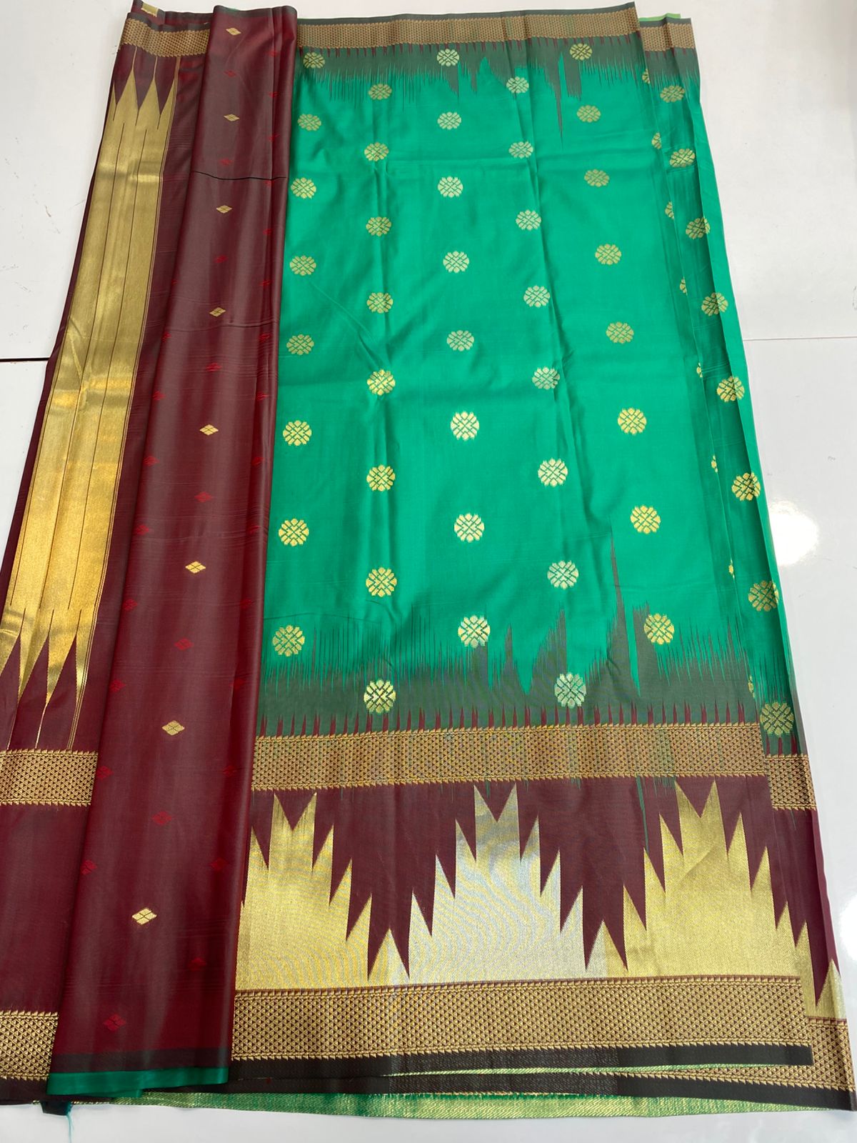 Semi Silk Broket Saree (3167B)