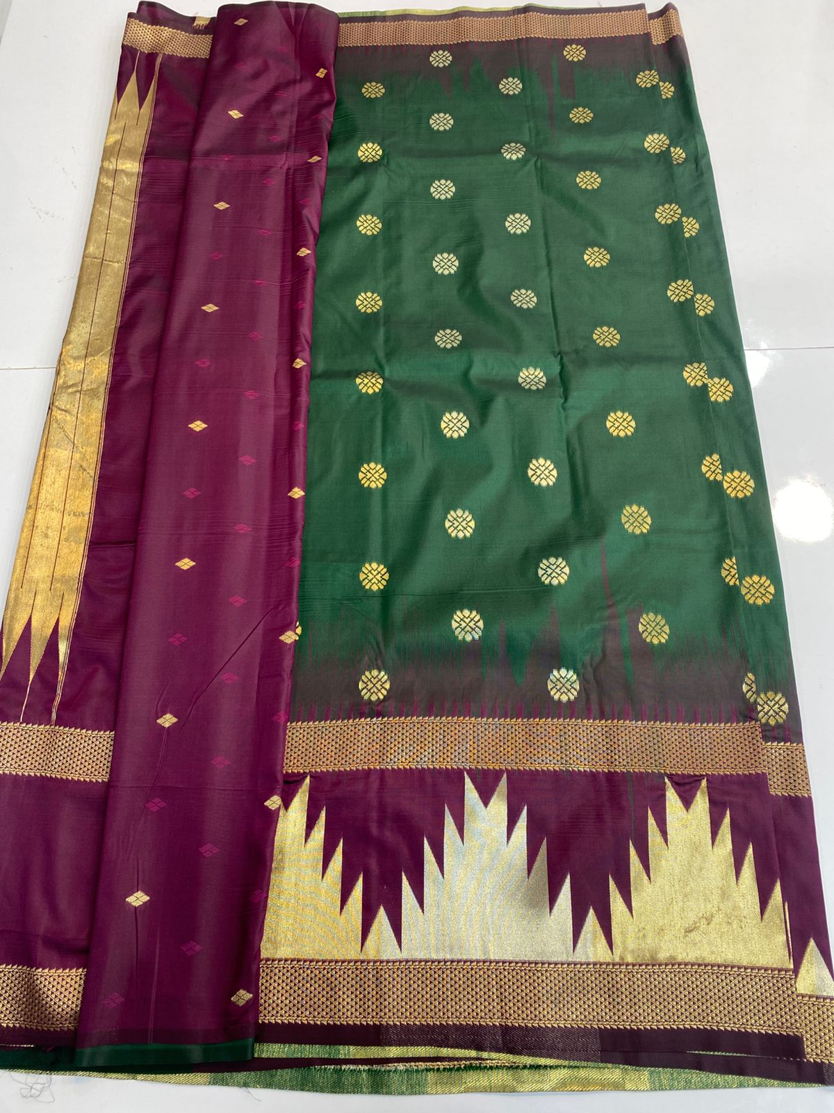 Semi Silk Broket Saree (3167B)