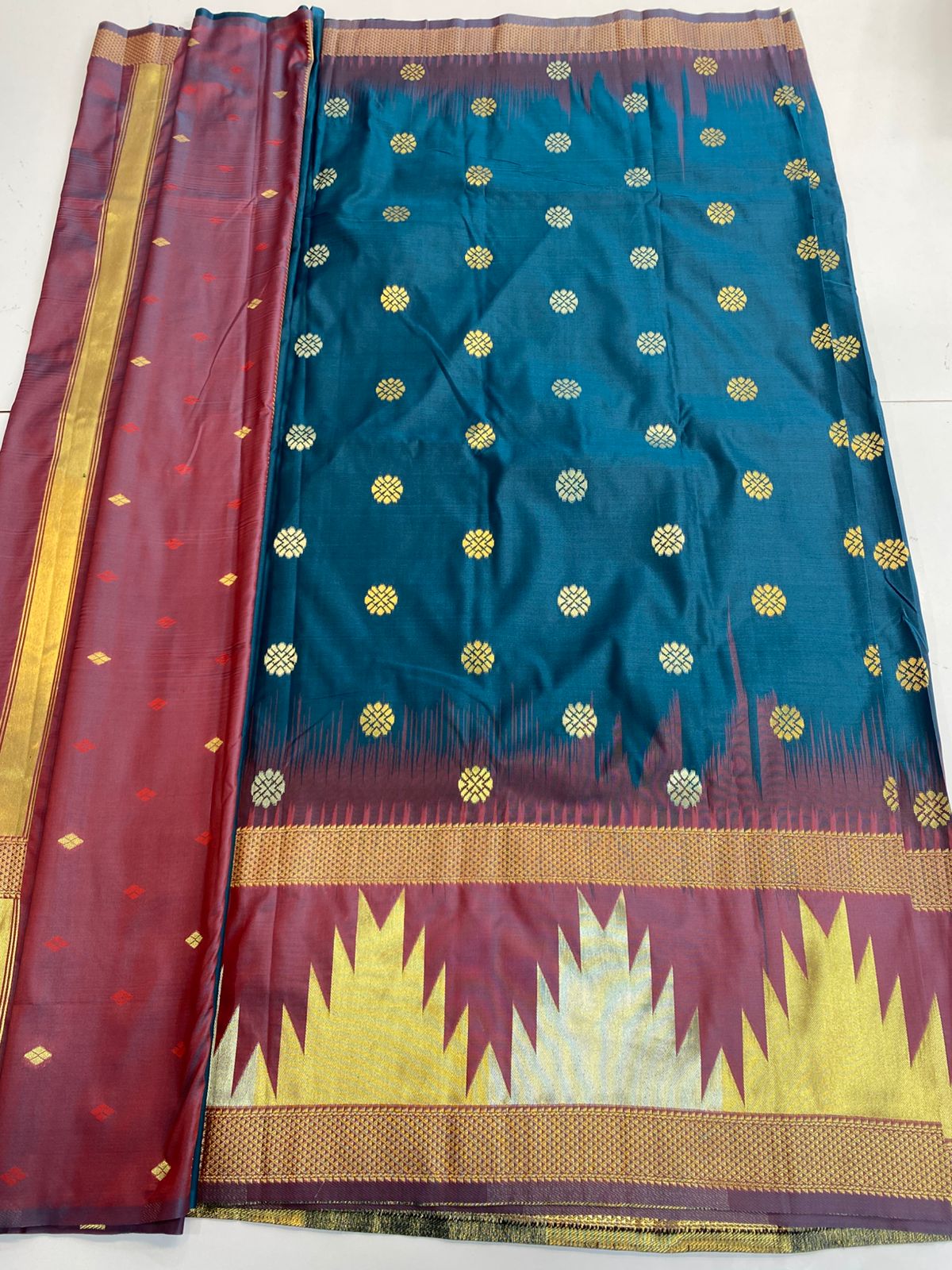 Semi Silk Broket Saree (3167B)