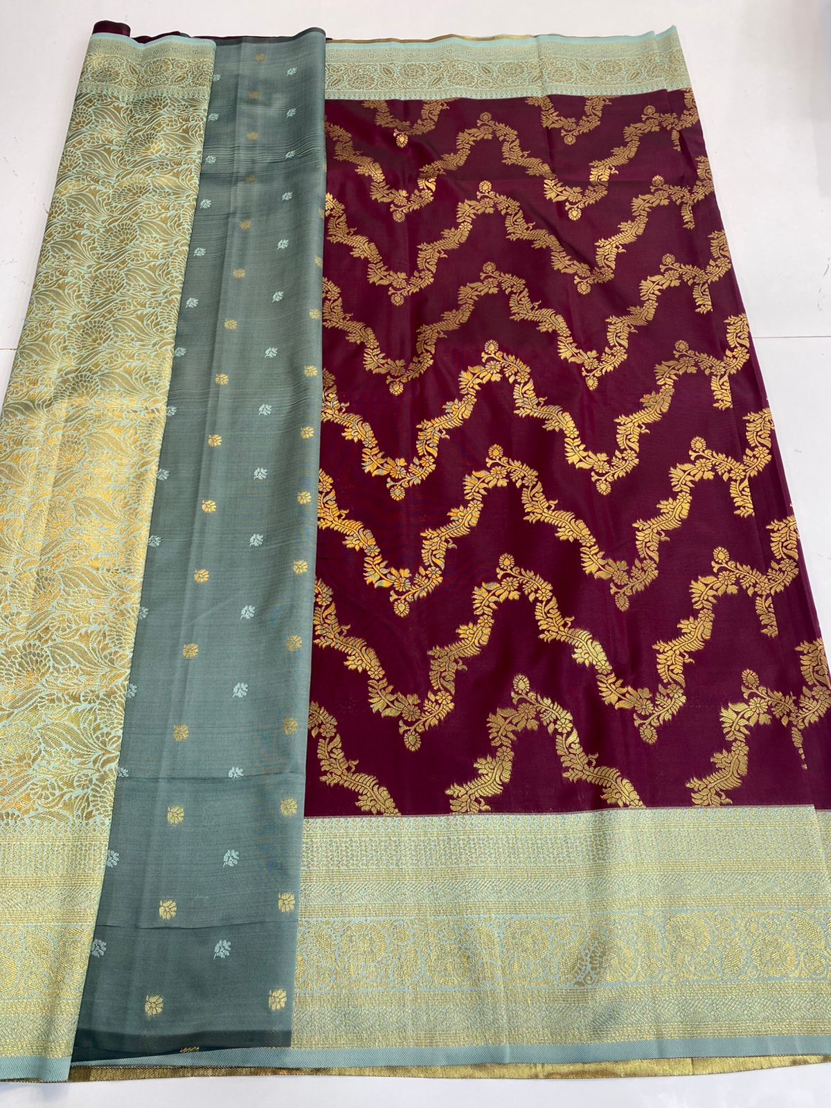 Kanchipuram semi silk sarees(3169)