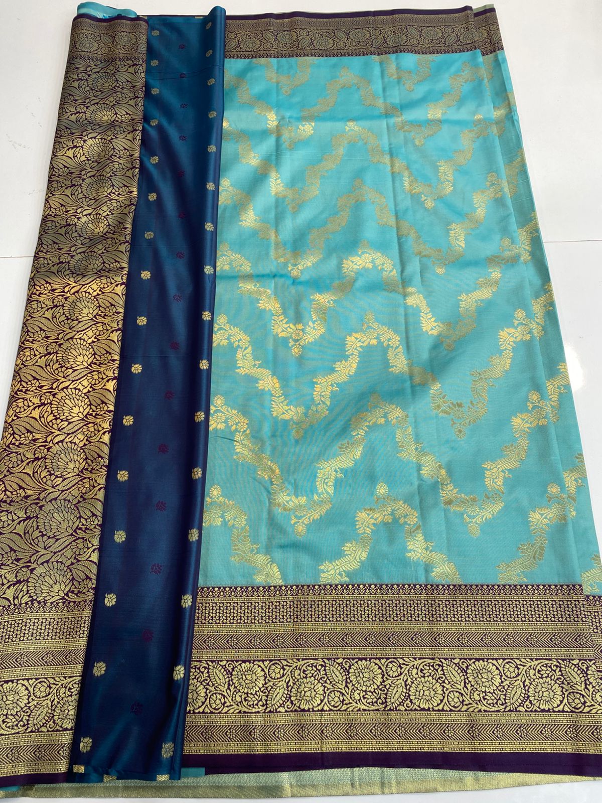 Kanchipuram semi silk sarees(3169)