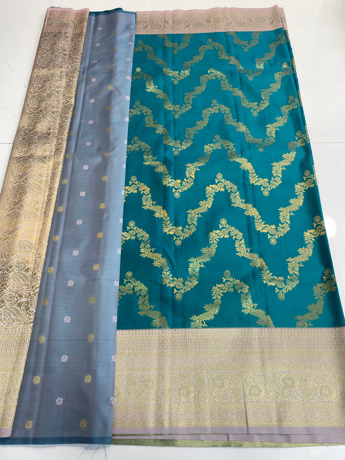 Kanchipuram semi silk sarees(3169)