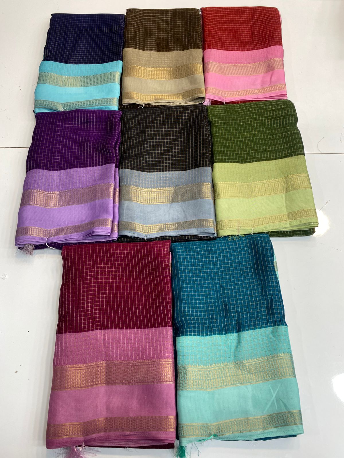 Fancy Georgette Chex Sare(3177)