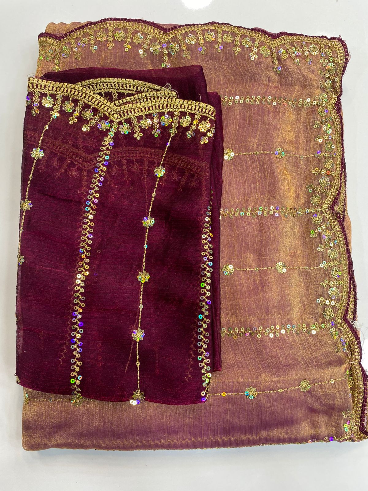 Fancy Space Silk Saree (3097)