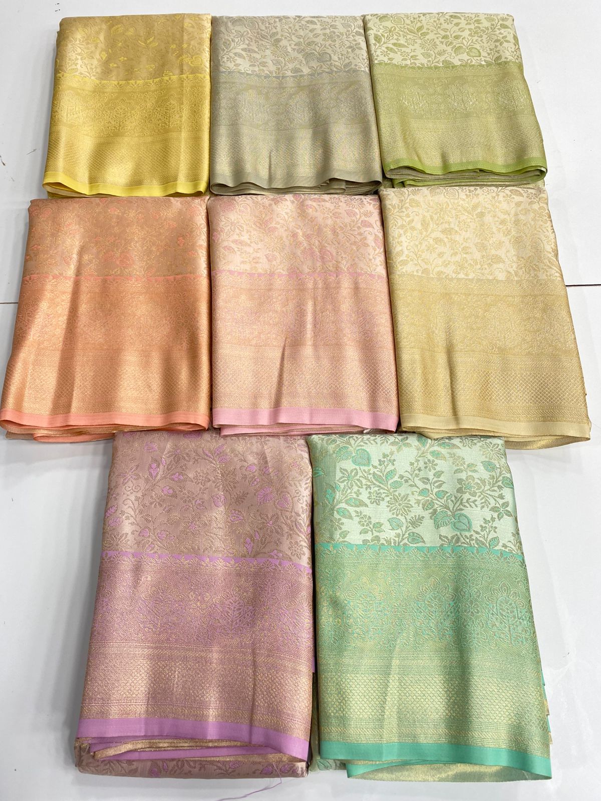 Semi Silk Tissue Broket Satin Saree(3026B)