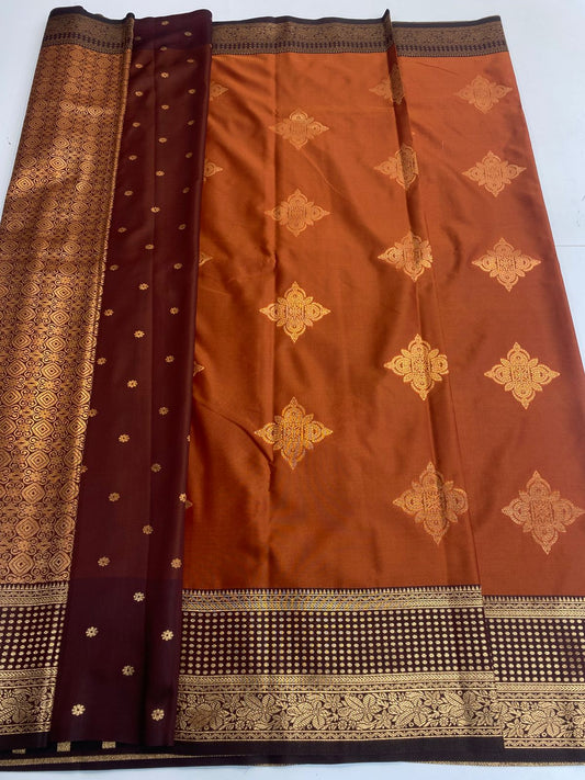 Semi Silk Butta Saree ( 3186B-R )
