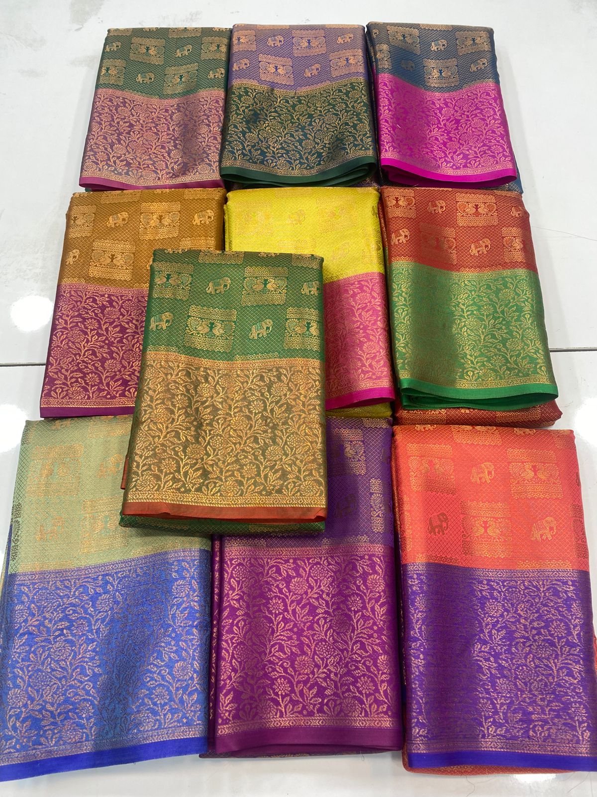 Semi Silk Broket Saree(3194D)