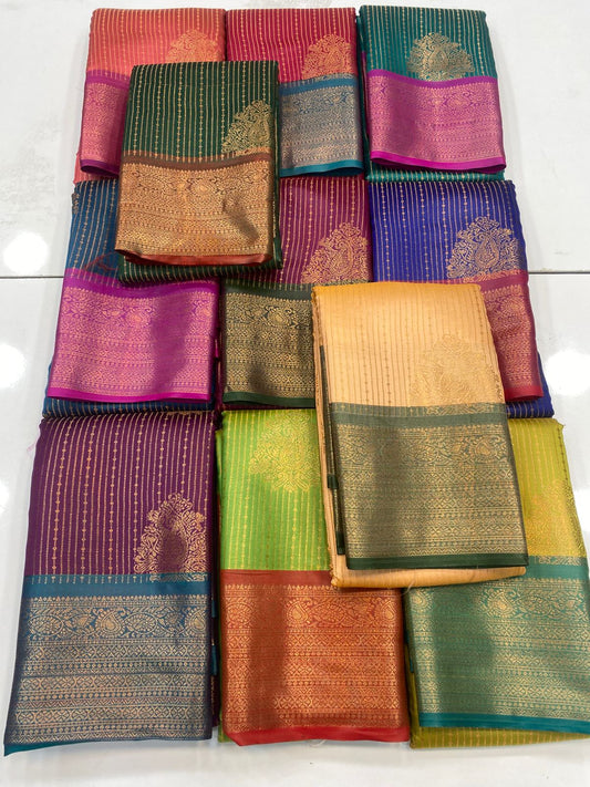 Semi Silk Broket Saree ( 3194B-R )